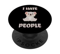 I Hate People Orso Australia Day Koala Triste PopSockets PopGrip Adesivo