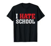 I Hate School Rebellious Teen Anti School Test Exams Regalo Maglietta