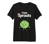 I Hate Sprouts Carota di Natale Maglietta Premium