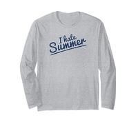 I Hate Summer Odio L'Estate Maglia a Manica