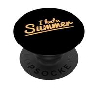 I Hate Summer Odio l'estate PopSockets PopGrip Adesivo