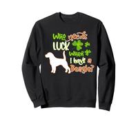 I Have A Beagle Dog Lucky Charm Shamrock St Patricks Day Felpa