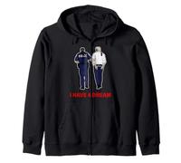 I Have A Dream Funny Trump Police Dire Citazione Uomini Donne Felpa con Cappuccio