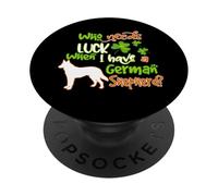 I Have A German Shepherd Dog Lucky Funny St Patricks Day PopSockets PopGrip Adesivo