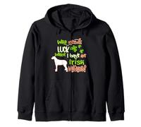 I Have A Irish Wolfhound Dog Lucky Charm St Patricks Day Felpa con Cappuccio