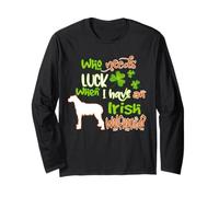 I Have A Irish Wolfhound Dog Lucky Charm St Patricks Day Maglia a Manica