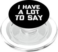 I have a lot to say - divertente dire sarcastico, simpatico, alla moda PopSockets PopGrip per MagSafe