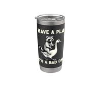 I Have A Plan Its A Bad One Sarcastico Humor Planner Leader Bicchiere termico in acciaio inox doppia parete