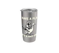 I Have A Plan Its A Bad One Sarcastico Humor Planner Leader Bicchiere termico in acciaio inox doppia parete