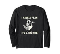 I Have A Plan Its A Bad One Sarcastico Humor Planner Leader Maglia a Manica
