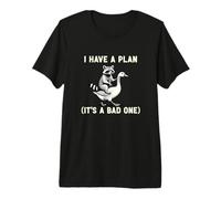 I Have A Plan Its A Bad One Sarcastico Humor Planner Leader Maglietta Premium