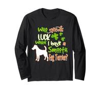 I Have A Smooth Fox Terrier Dog Lucky Funny St Patricks Day Maglia a Manica