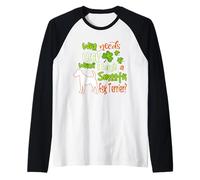 I Have A Smooth Fox Terrier Dog Lucky Funny St Patricks Day Maglia con Maniche Raglan