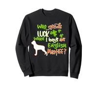 I Have An English Mastiff Dog Lucky Shamrock St Patricks Day Felpa