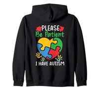 I Have Autism Autistic Kids Autism Awareness Unisex Adulti Felpa con Cappuccio