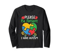 I Have Autism Autistic Kids Autism Awareness Unisex Adulti Maglia a Manica