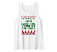 I Have Everything I Want for Christmas Funny Couples Pajamas Canotta