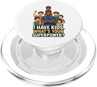 I Have Kids What Your Superpower Anime Style PopSockets PopGrip per MagSafe
