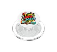 I Have No Idea 90s Retro Tech Illustration Graphic Designs PopSockets PopGrip per MagSafe
