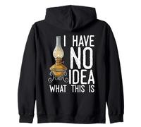 I Have No Idea What This Is Old Retro Antiquariato Lampada a Olio Felpa con Cappuccio