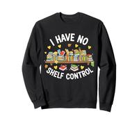 I Have No Shelf Control Books Lover Funny Pun Joke Bookworm Felpa
