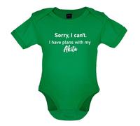 I Have Piani With My Akita - Bambino T-Shirt / Body - Cane Animali Puppy Love