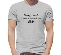 I Have Piani With My Akita - T-Shirt - Cane Animali Cagnolino Love Funny Cute