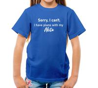 I Have Piani With My Akita - T-Shirt - Cane Animali Puppy Love Funny Cute