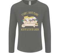 I Have Piani With My Gatto Nel Giardino Giardinaggio Uomo Maniche