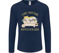 I Have Piani With My Gatto Nel Giardino Giardinaggio Uomo Maniche