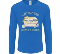 I Have Piani With My Gatto Nel Giardino Giardinaggio Uomo Maniche