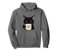 I Have Rabies - Divertente Gatto Selvatico Che beve caffè Felpa con Cappuccio