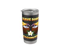 I Have Some Coconuts I Vacation Coconuts Exotic Bicchiere termico in acciaio inox doppia parete