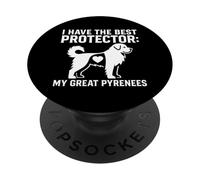 I Have The Best Protector Great Pyrenees Dog Razza PopSockets PopGrip Adesivo