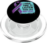 I Have Time To Listen Your Life Matters Fiocco Prevenzione PopSockets PopGrip per MagSafe