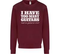 I Have Too Molti Chitarre Said No Chitarrista Ever Uomo Felpa Maglione