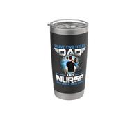 I Have Two Titles Dad And Nurse Funny Fathers Day Bicchiere termico in acciaio inox doppia parete