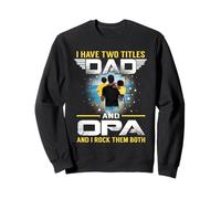 I Have Two Titles Dad And Opa Funny for Father Felpa