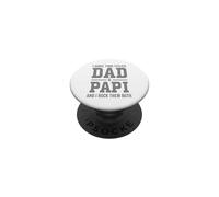 I Have Two Titles Dad Papi And Rock Them Both Vintage PopSockets PopGrip Adesivo