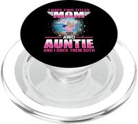 I Have Two Titles Mom And Auntie for Mothers Day PopSockets PopGrip per MagSafe