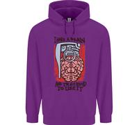 I Have Un Cervello E IN Preparati A Uso It Bambini Felpa con Cappuccio