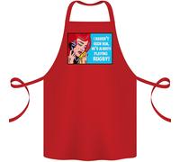 I Havent Visto Lui Playing Rugby Divertente Cotone Grembiule 100% Biologico