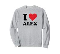I Heart Alex First Name I Love Personalized Stuff Felpa