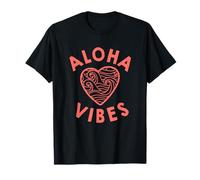 I Heart Aloha Vibes Ondulato Hawaii Maglietta