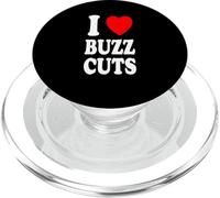 I Heart (Amore) Buzz Cuts Hairstyle Barber Preference PopSockets PopGrip per MagSafe
