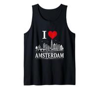 I Heart Amsterdam I Love Amsterdam Souvenir Canotta