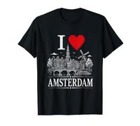 I Heart Amsterdam I Love Amsterdam Souvenir Maglietta