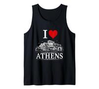 I Heart Athens I Love Athens Souvenir Canotta
