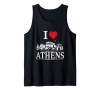 I Heart Athens I Love Athens Souvenir Canotta