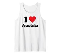 I Heart Austria Love Country Souvenir Themed Stuff Canotta